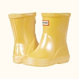 Hunter Kids Girls’ Rain Boots Sunflower Yellow size 9 Toddler